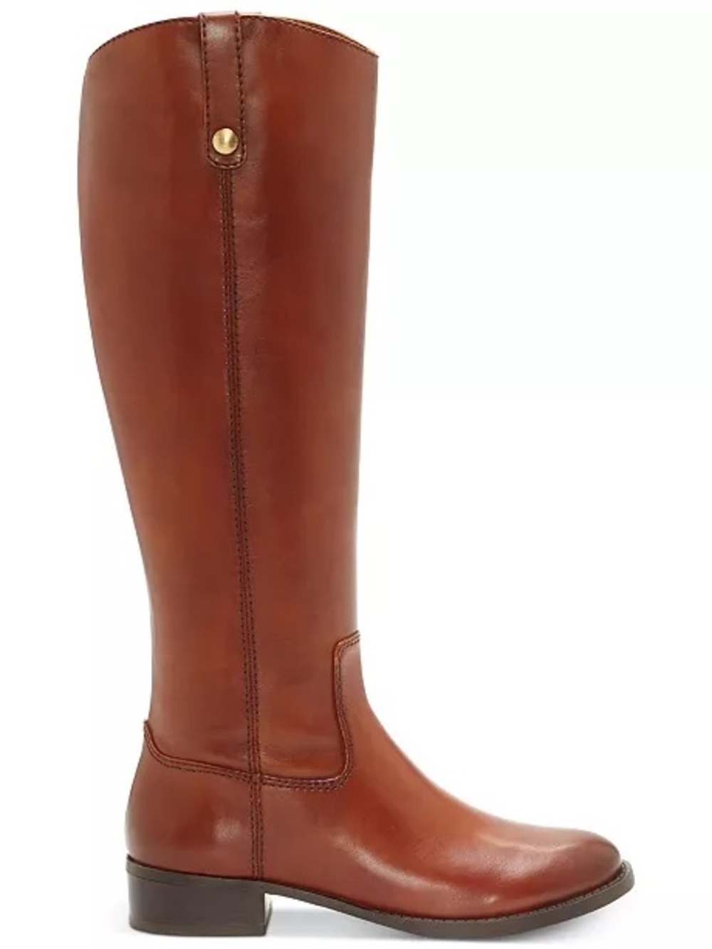 INC Fawne Leather Knee High Boots cognac
